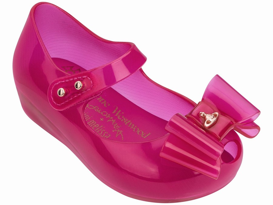 Bailarinas Mini Melissa Vivienne Westwood Ultragirl Bow Orb Bebe - Rosas - Argentina FSP-413860